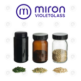 Miron Glass Jar & PET Lid - 1L | Violet Glass | Herb Storage Container | Smell Proof