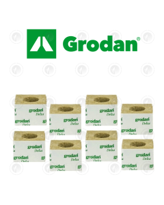 Grodan Wrapped Rockwool Propagation Cloning Cube - 75MM X 75MM | With Hole