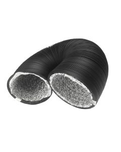 Black PVC Coated Dual Layer Air Duct - 5 Meters | 300MM | Ventilation