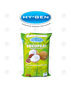Hy-Gen Cocopeat Bag 50L | pH Stable | Calcium & Magnesium Buffered