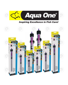 Aqua One Glass Heater - 55W | 100W | 200W | 300W | Hydroponics | Aquarium | Fish Tank