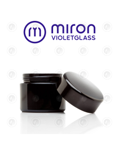 Miron Glass Concentrate Jar & PET Lid - 100ML/200ML | Violet Glass | Herb Storage Container