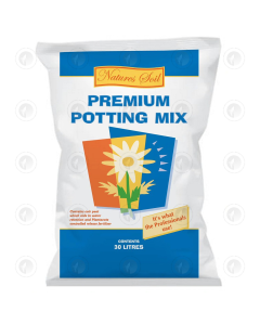 Natures Soil Premium Potting Mix  - 30L | Great For Indoor & Outdoor Growing