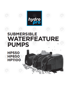 HydroPro Submersible Water Pumps - 3 Sizes | Hydroponic Feed Pump | Nutrient Tank Pump