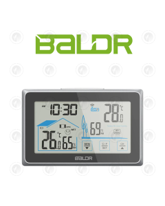 Baldr Wireless Digital Thermometer/Hygrometer with Large LCD Display Temperature Humidity