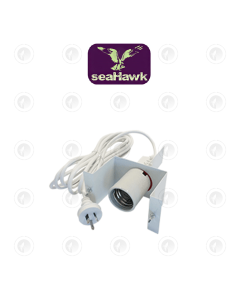 Seahawk Lamp Holder -  E40 | 90˚ Angle| Round Earth Pin | For Deep Bowl Reflectors