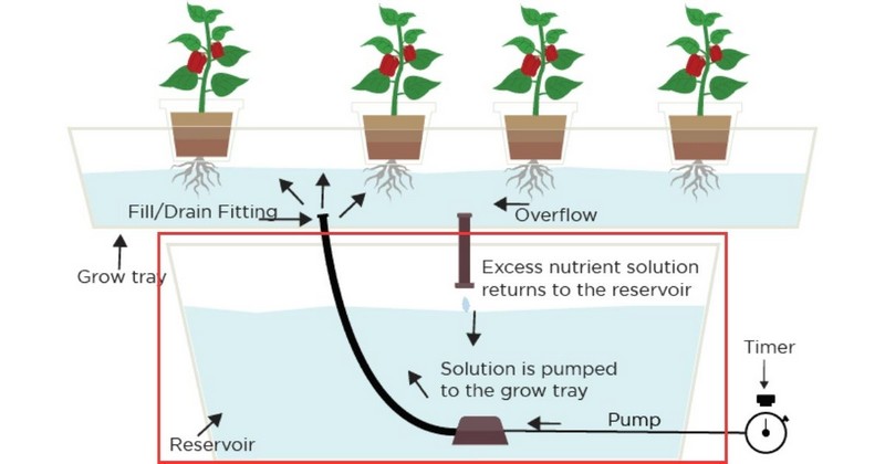 what is flood and drain system